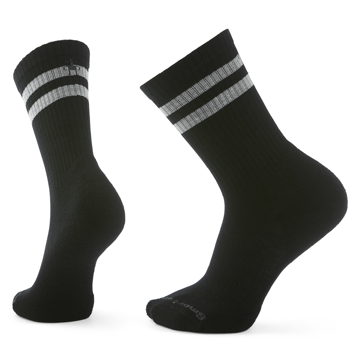 Smartwool Everyday Athletic Striped Crew Socks  -  Small / Black