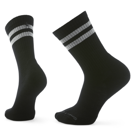 Smartwool Everyday Athletic Striped Crew Socks  -  Small / Black