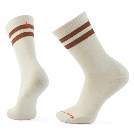 Smartwool Everyday Athletic Striped Crew Socks  -  Small / Natural