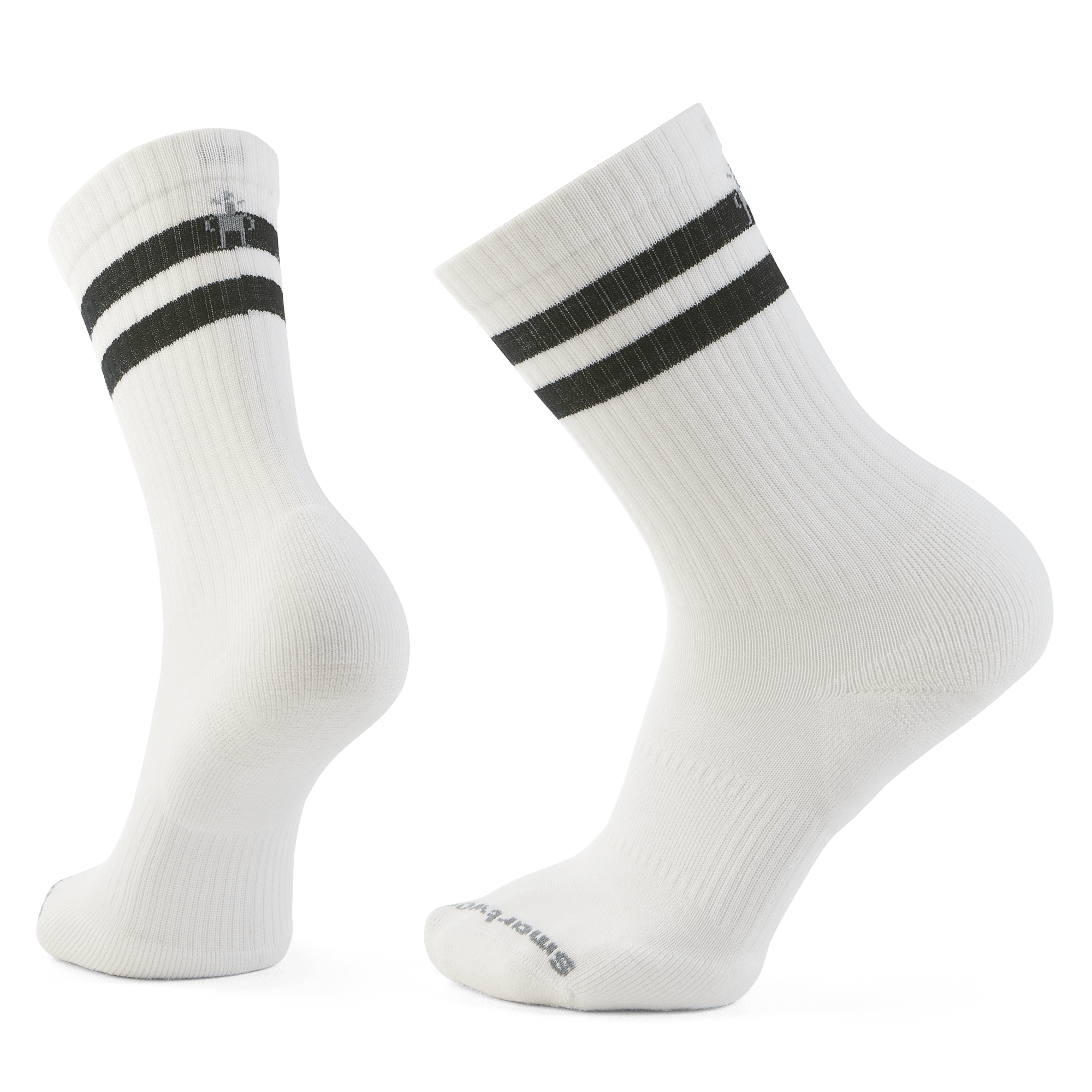 Smartwool Everyday Athletic Striped Crew Socks  -  Small / White