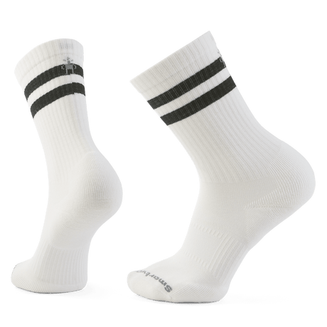 Smartwool Everyday Athletic Striped Crew Socks  -  Small / White