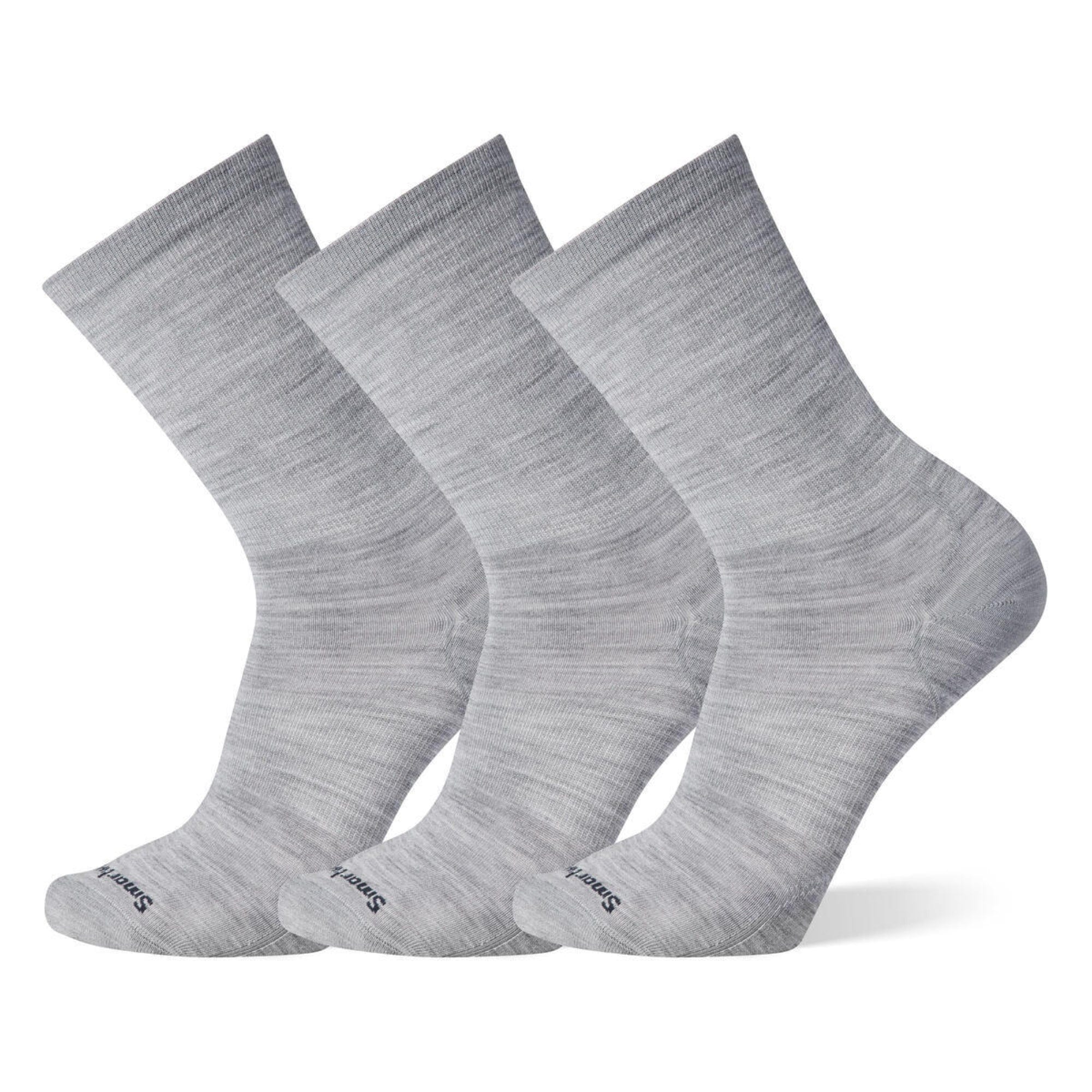 Smartwool Everyday Anchor Line Crew 3-Pack Socks  -  Small / Light Gray