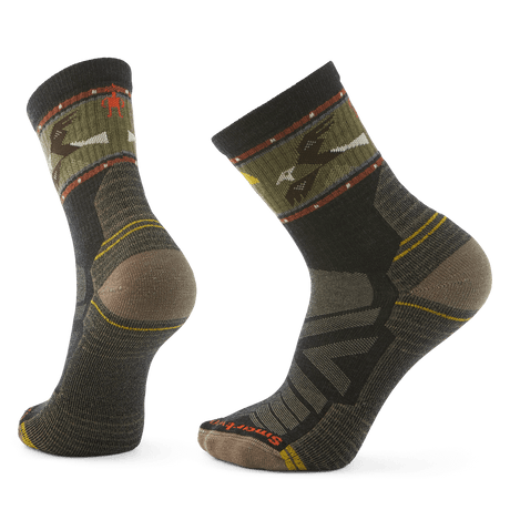 Smartwool Mens Hike Light Cushion Soaring Mid Crew Socks  -  Medium / Charcoal