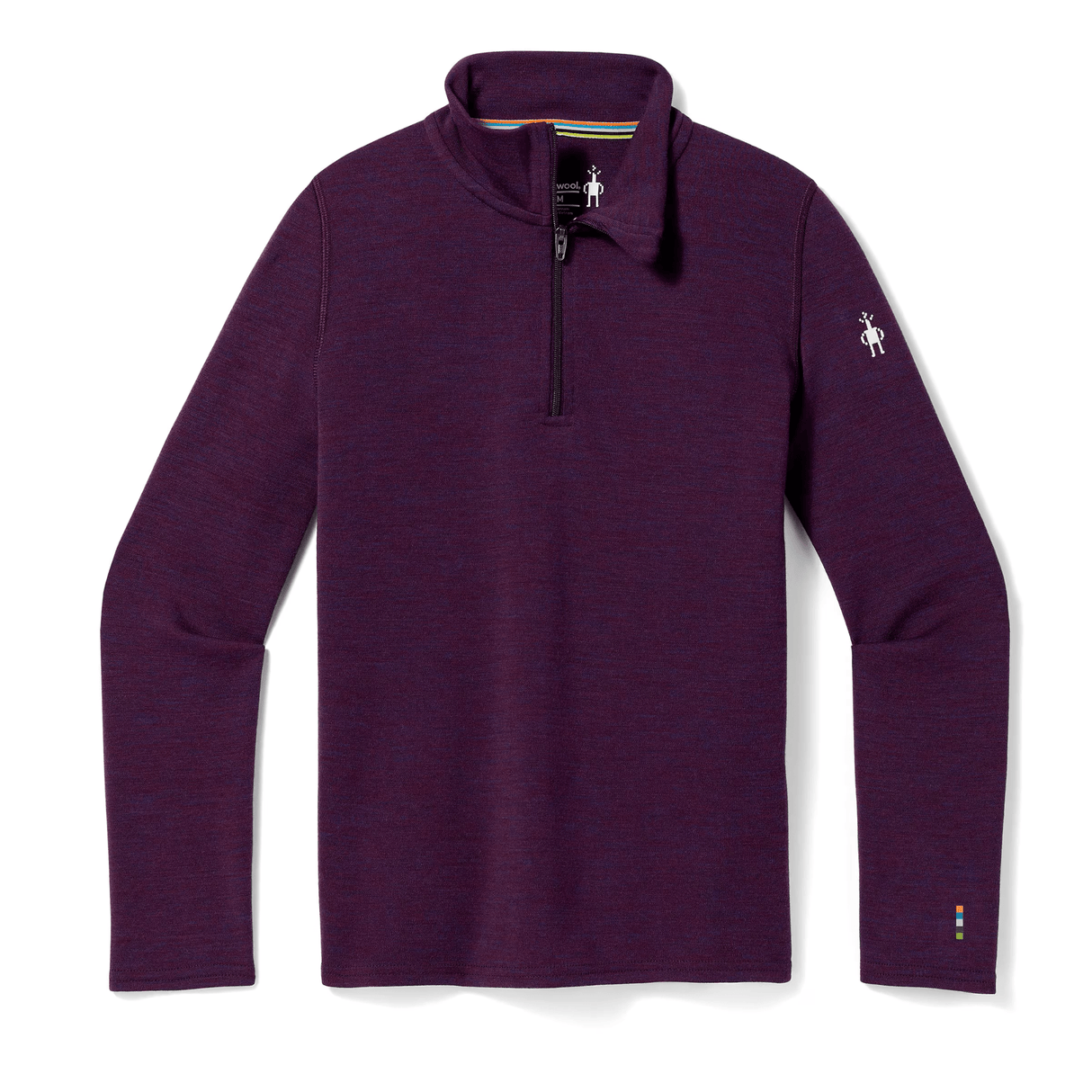 Smartwool Kids Classic Thermal Merino Base Layer 1/4 Zip - Clearance  -  XX-Small / Purple Iris Heather