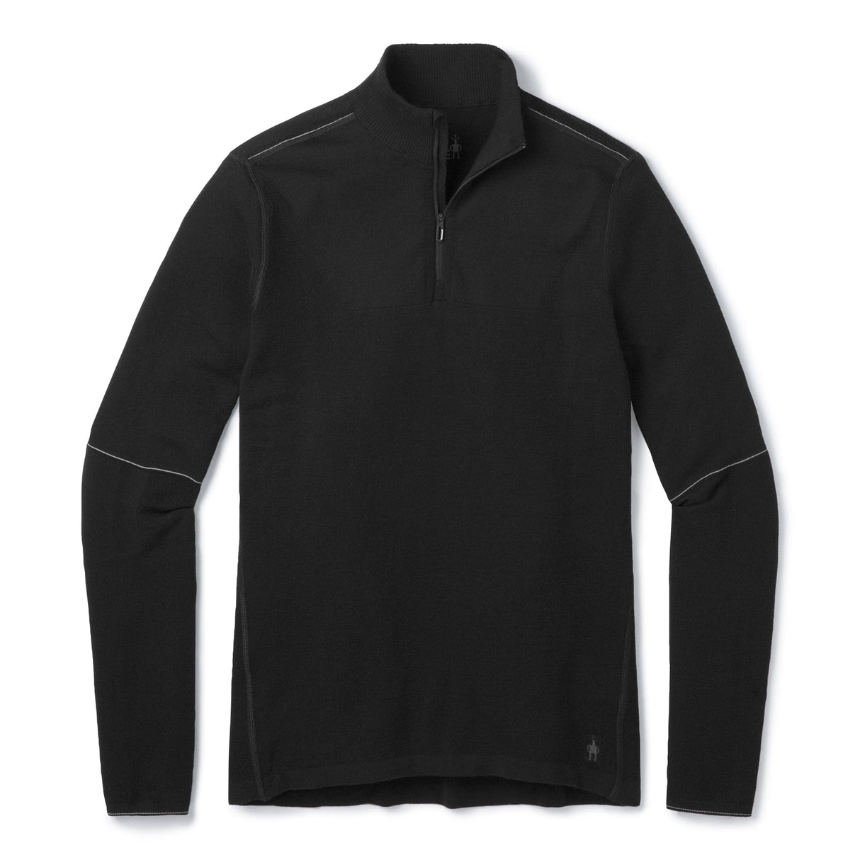 Smartwool Mens Intraknit Thermal Max Merino Base Layer 1/4 Zip  -  Small / Black