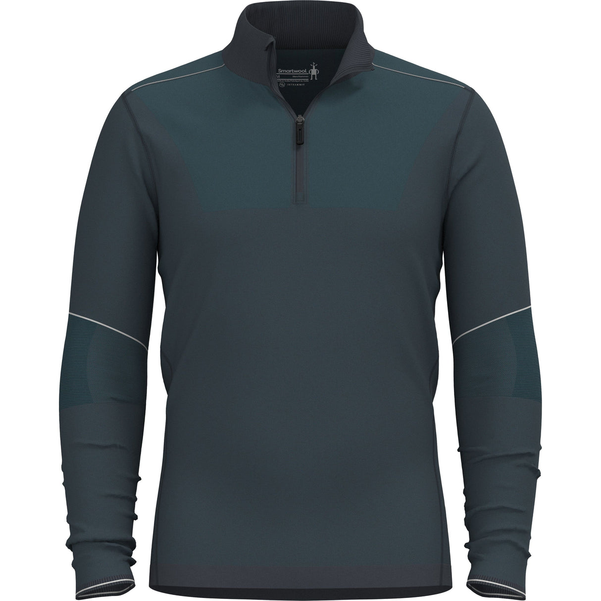 Smartwool Mens Intraknit Thermal Max Merino Base Layer 1/4 Zip - Clearance - Medium / Deep Navy