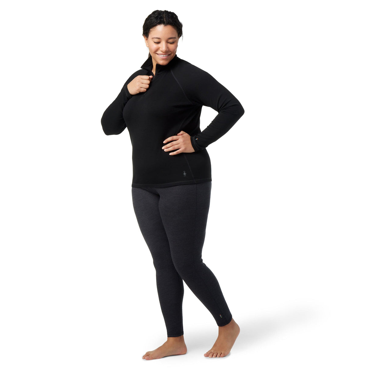 Smartwool Womens Classic Thermal Merino Base Layer 1/4 Zip Plus  -