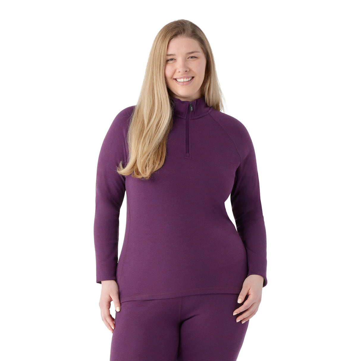 Smartwool Womens Classic Thermal Merino Base Layer 1/4 Zip Plus - Clearance  -
