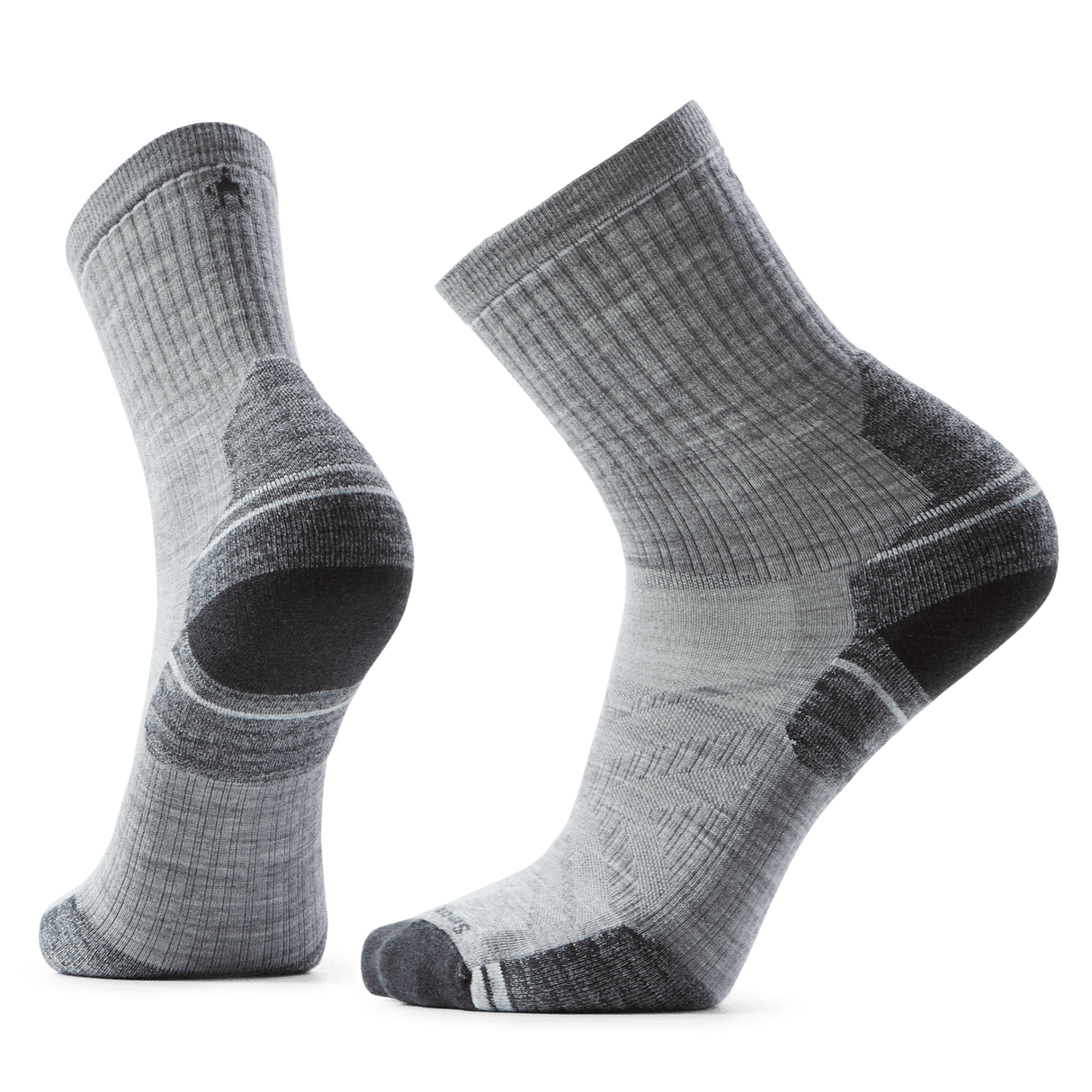 Smartwool Hike Targeted Cushion Mini Crew Socks - Large / Light Gray