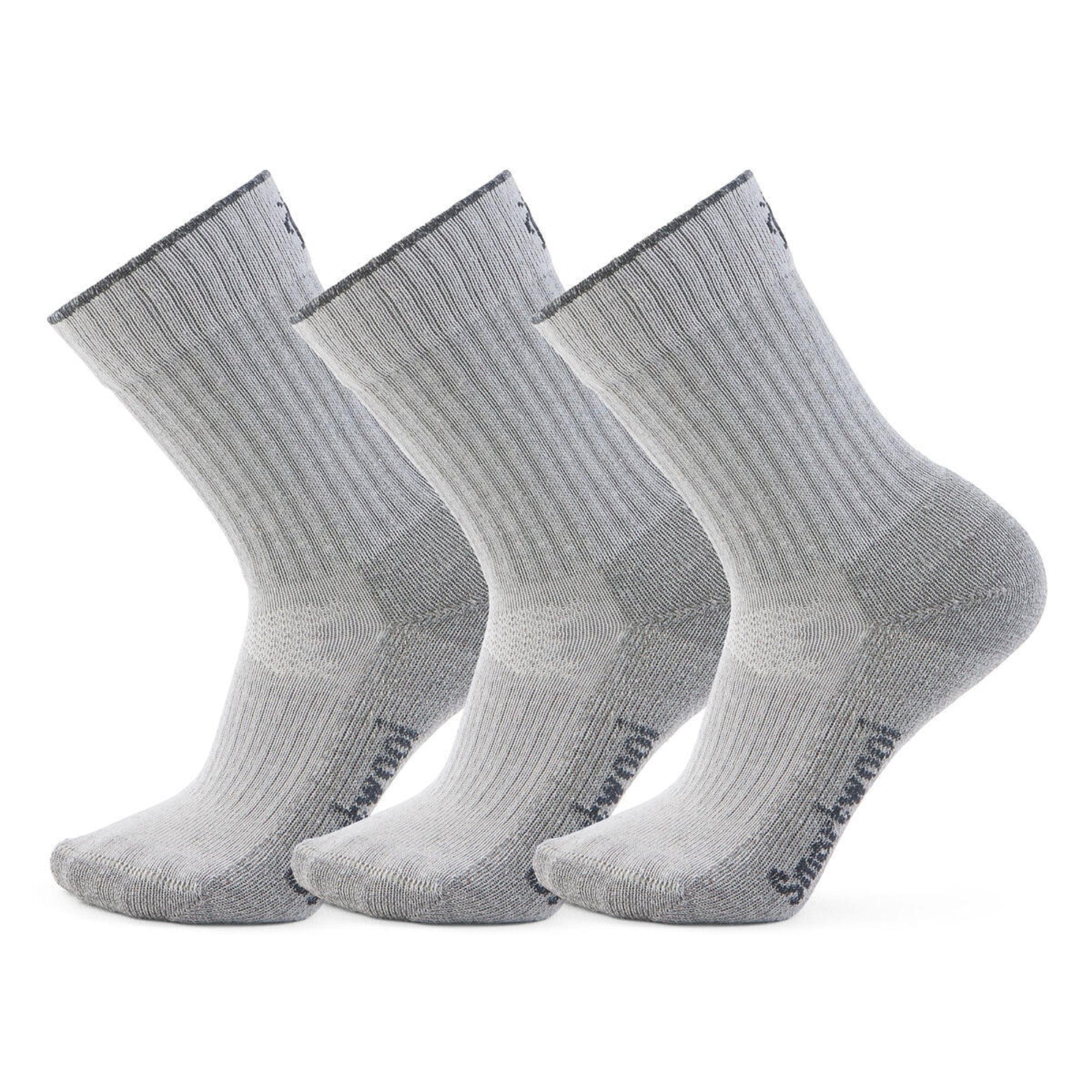 Smartwool Hike Classic Edition Second Cut Crew 3-Pack Socks  -  Small / Light Gray