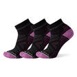 Smartwool Womens Hike Light Cushion Ankle 3-Pack Socks  -  Small / Black