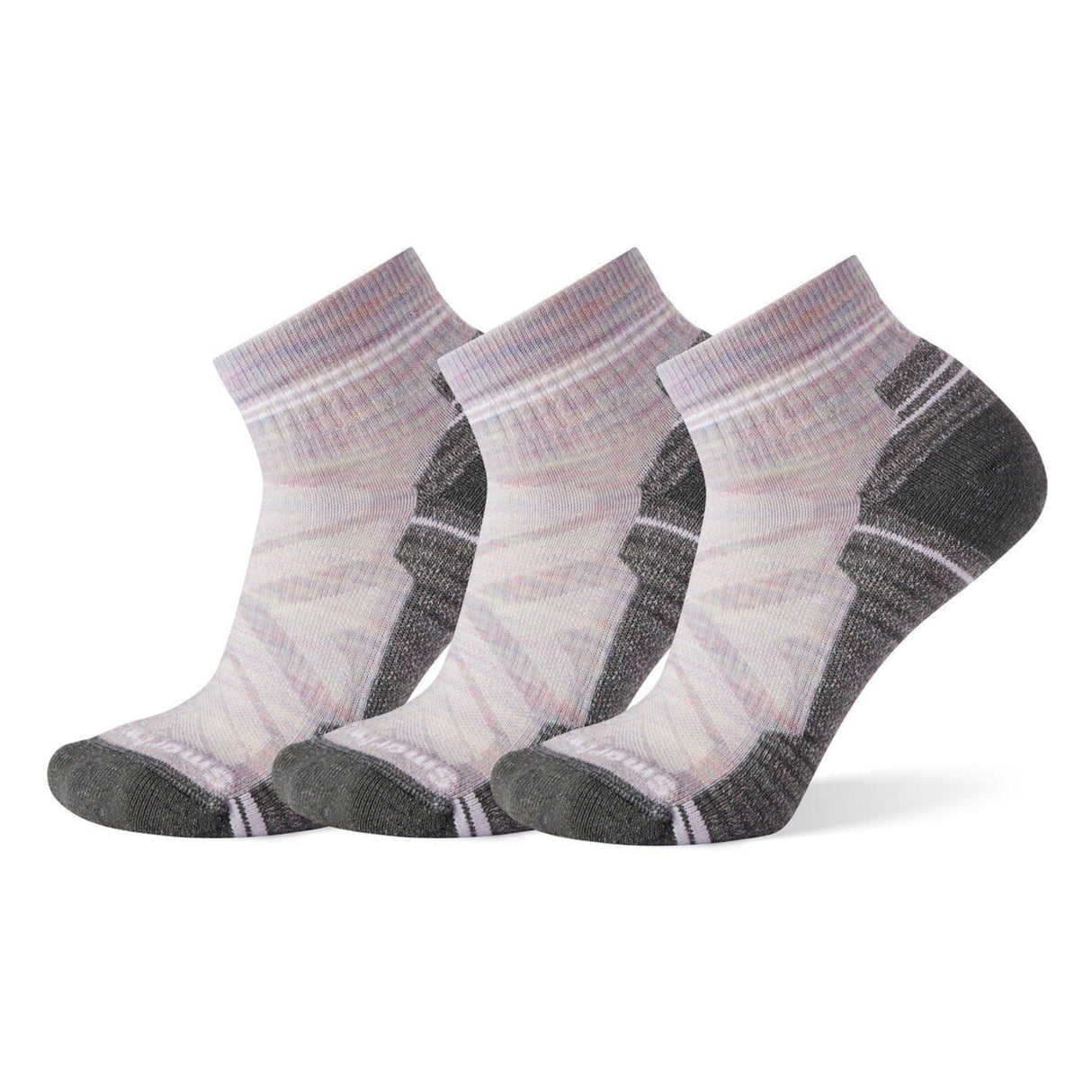 Smartwool Womens Hike Light Cushion Ankle 3-Pack Socks  -  Small / Purple Eclipse
