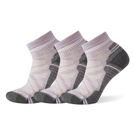 Smartwool Womens Hike Light Cushion Ankle 3-Pack Socks  -  Small / Purple Eclipse