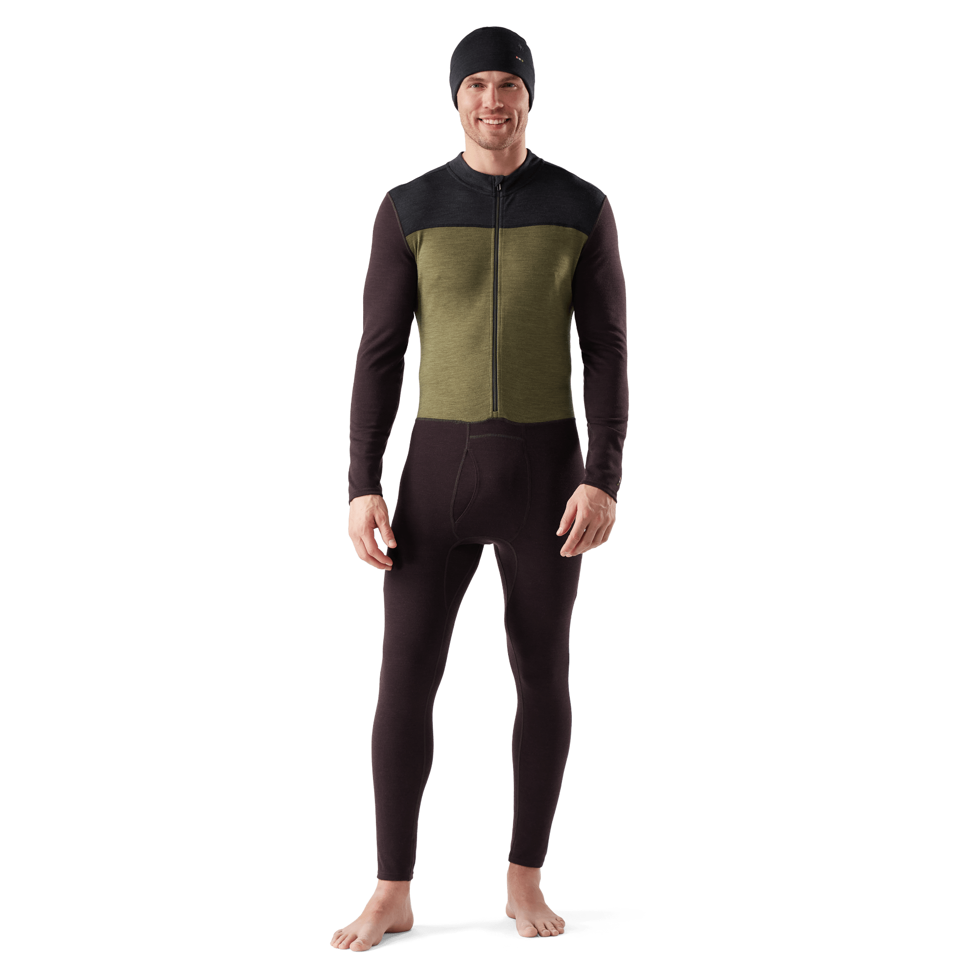 Smartwool Mens Classic Thermal Merino Base Layer One-Piece  -  Small / Mink Heather