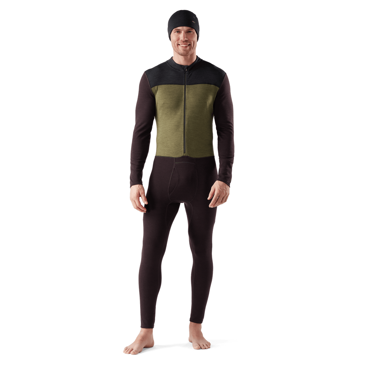 Smartwool Mens Classic Thermal Merino Base Layer One-Piece  -  Small / Mink Heather