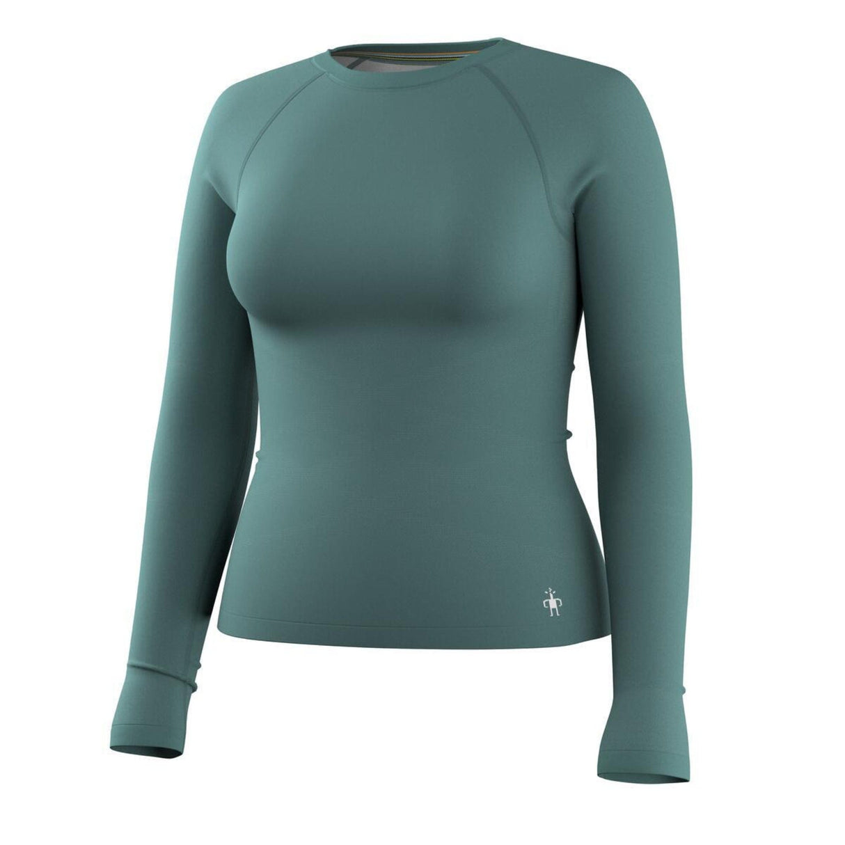Smartwool Womens Intraknit All-Season Merino Base Layer Crew - Small / Dusty Teal