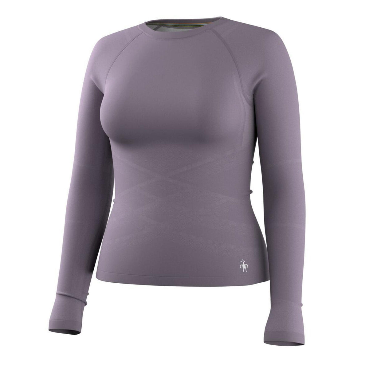 Smartwool Womens Intraknit All-Season Merino Base Layer Crew - Small / Purple Storm