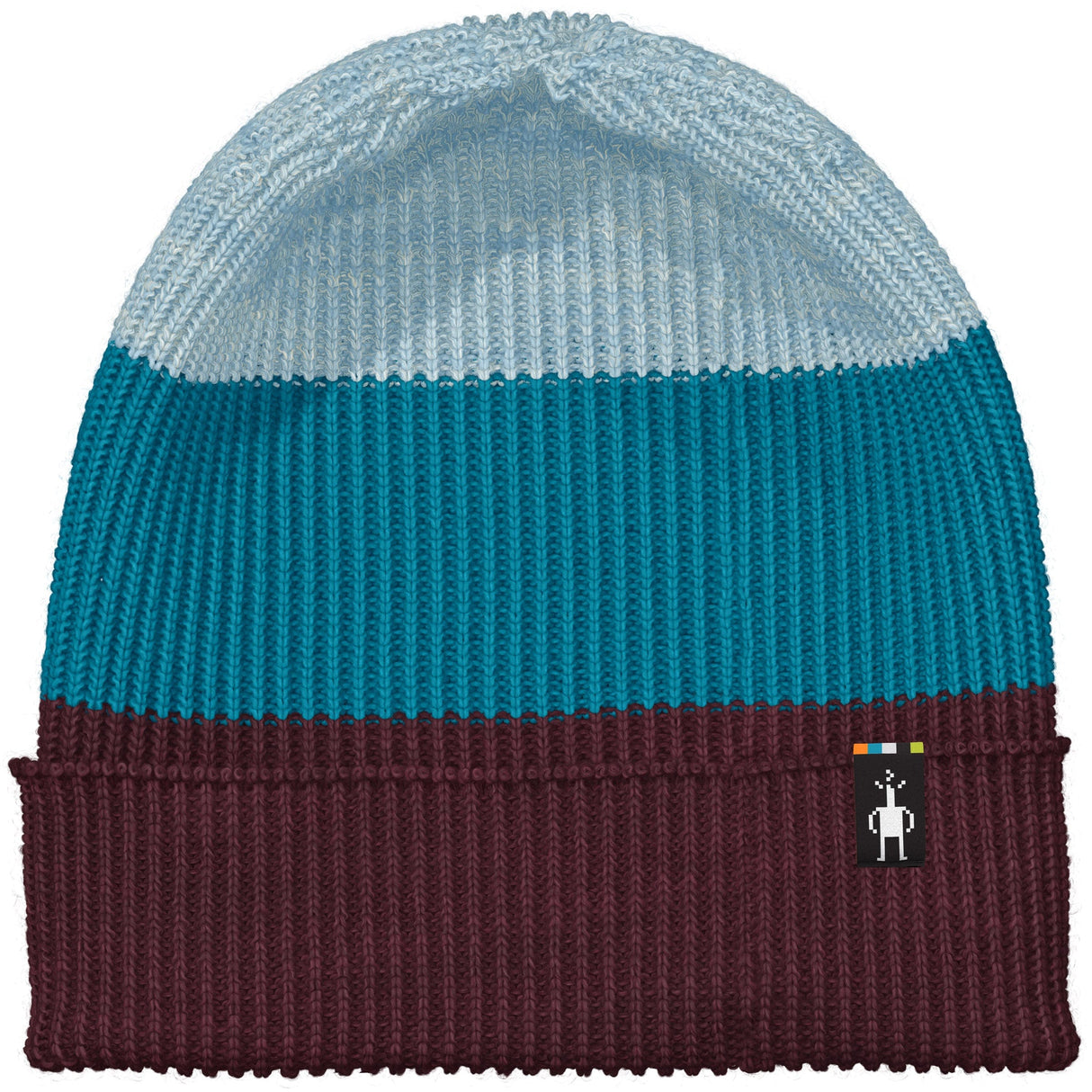 Smartwool Cantar Colorblock Beanie - Clearance  -  One Size Fits Most / Eggplant Plaid