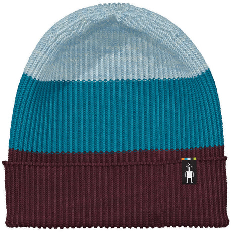 Smartwool Cantar Colorblock Beanie - Clearance  -  One Size Fits Most / Eggplant Plaid