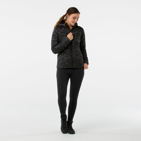 Smartwool Womens Smartloft 150 Hooded Jacket  -  Small / Black/Light Gray