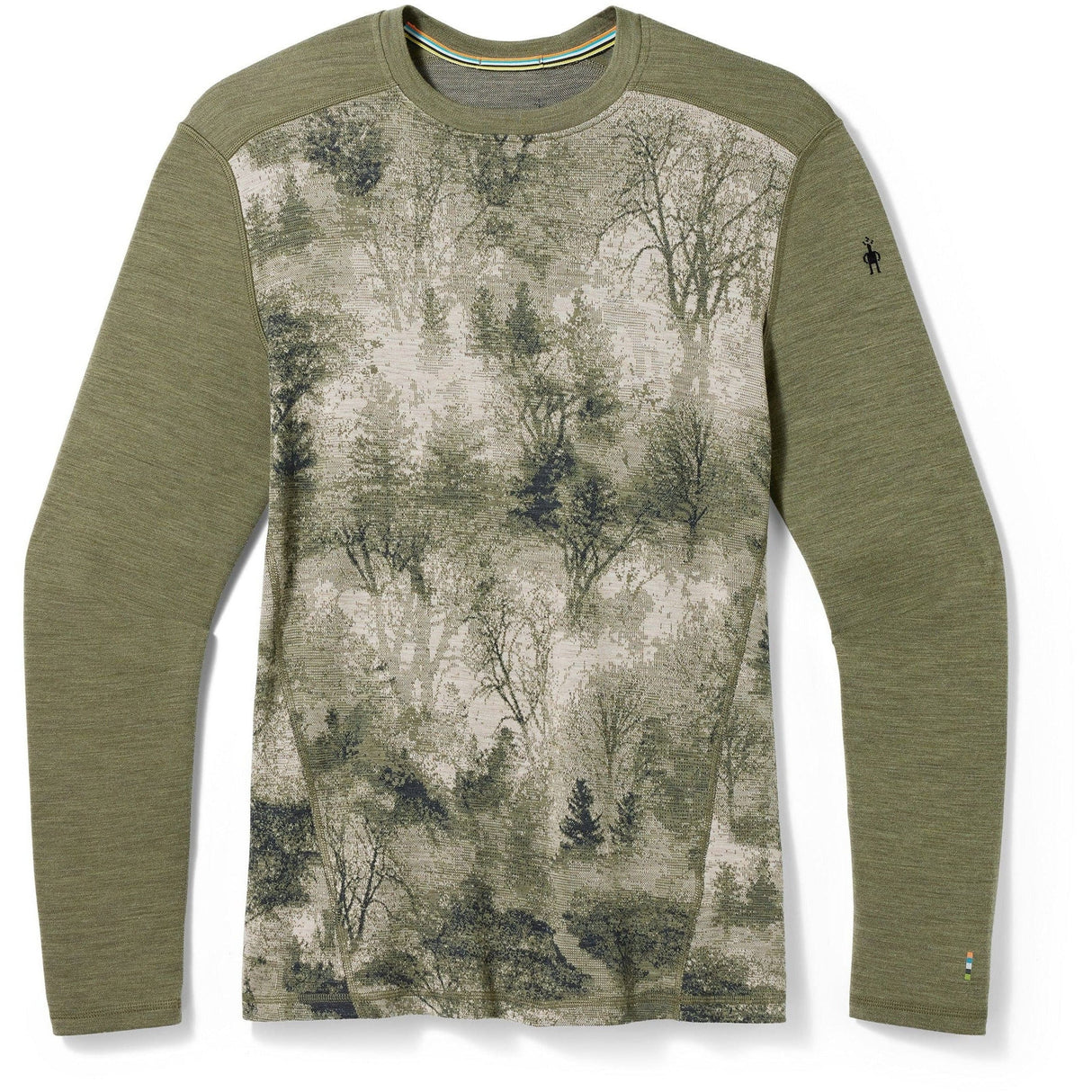 Smartwool Mens Classic Thermal Merino Base Layer Crew  -  X-Large / Winter Moss Forest