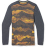 Smartwool Mens Classic Thermal Merino Base Layer Crew  -  Medium / Charcoal Mtn Scape