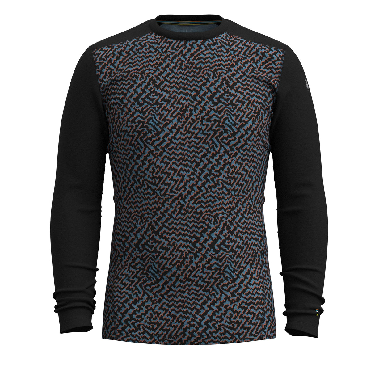 Smartwool Mens Classic Thermal Merino Base Layer Crew - Clearance  -  Small / Black Retro Line