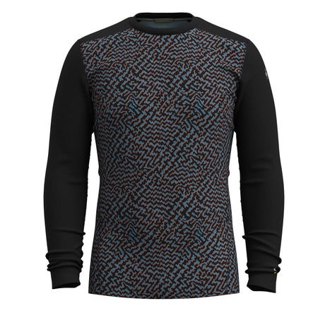 Smartwool Mens Classic Thermal Merino Base Layer Crew - Clearance  -  Small / Black Retro Line