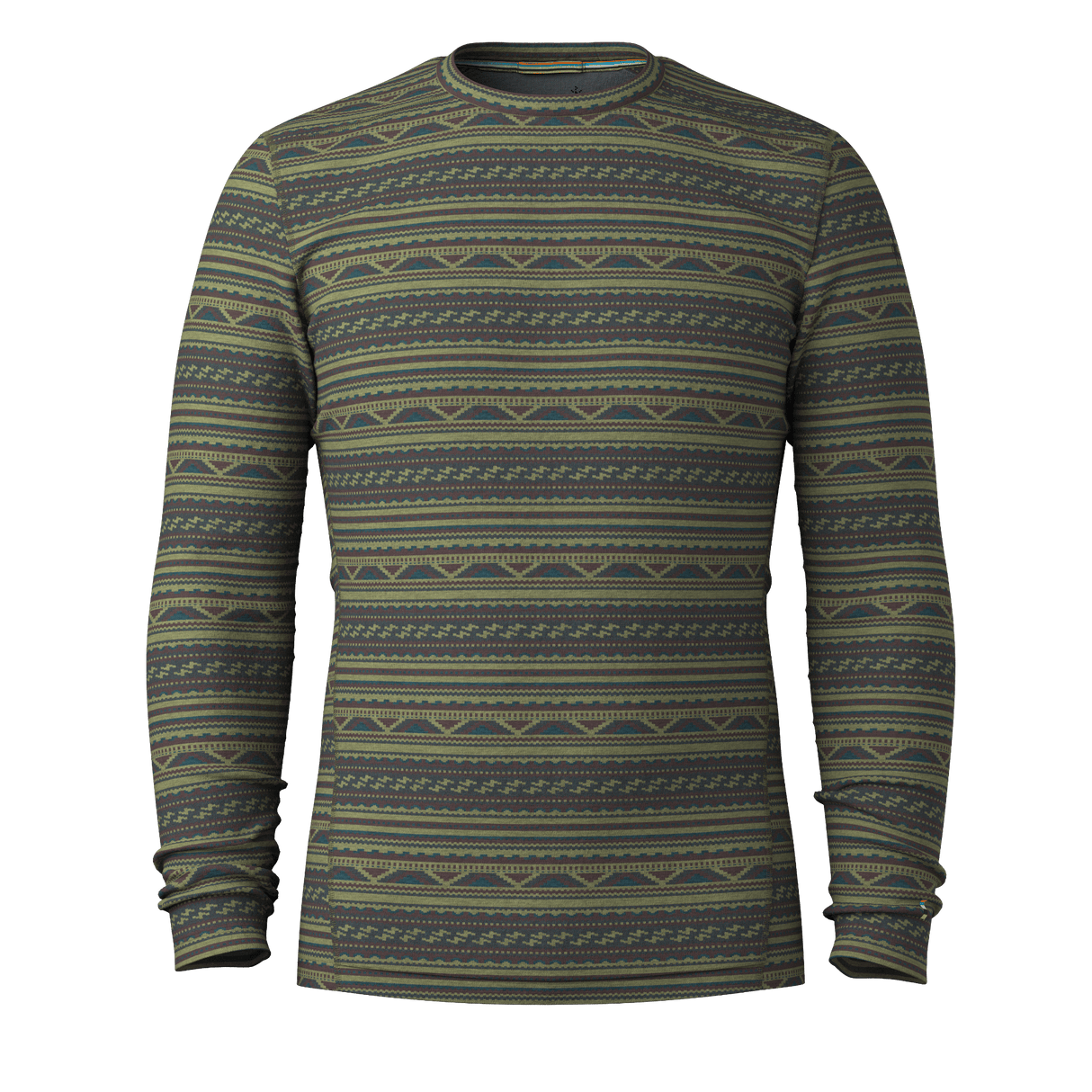 Smartwool Mens Classic Thermal Merino Base Layer Crew  -  Small / Winter Moss Summit Soul