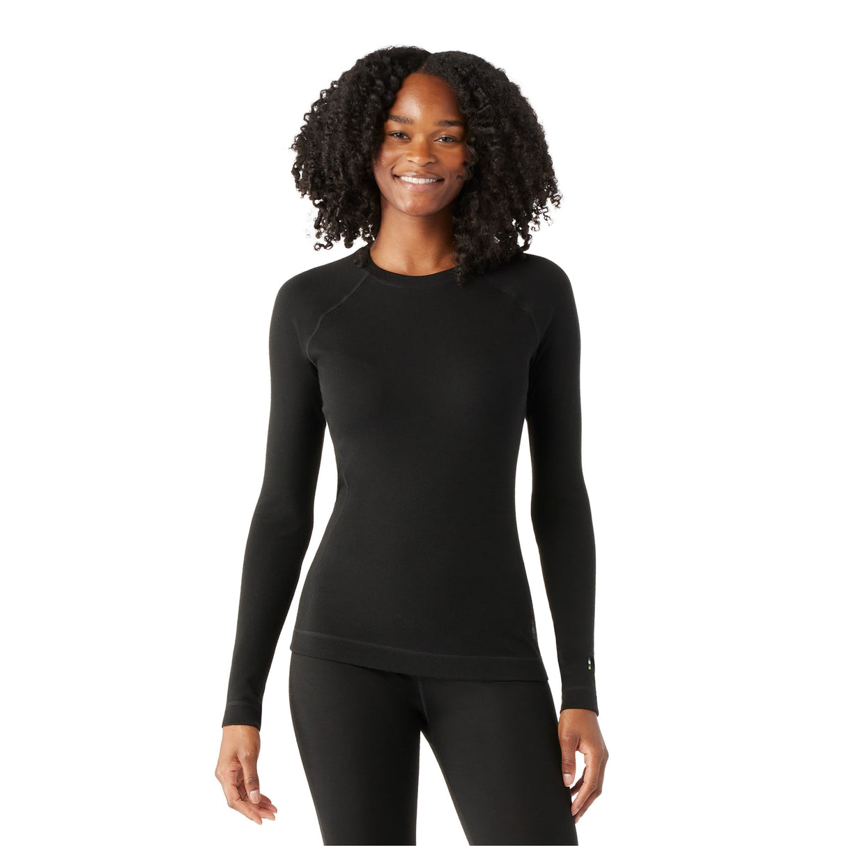 Smartwool Womens Classic Thermal Merino Base Layer Crew  -  X-Small / Black