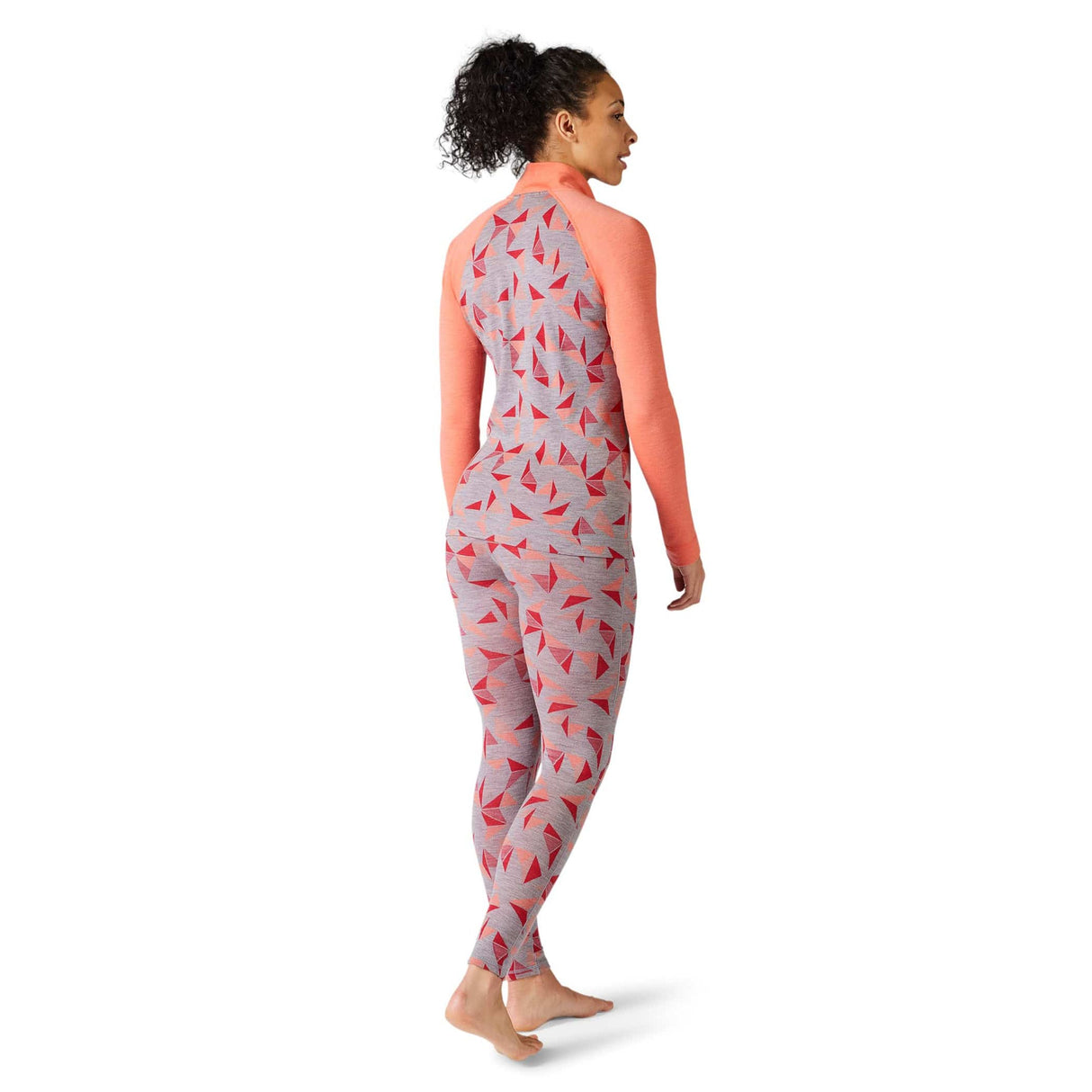 Smartwool Womens Classic Thermal Merino Base Layer Pattern 1/4 Zip - Clearance  -