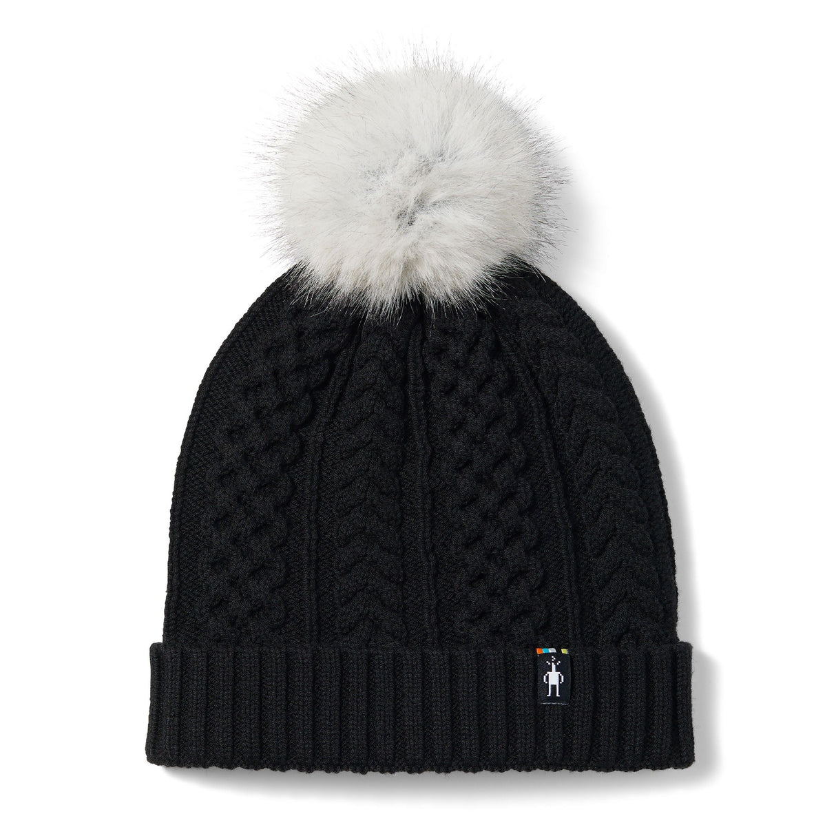Smartwool Lodge Girl Beanie - Clearance  -  One Size Fits Most / Black/Light Gray