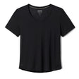Smartwool Womens Active Ultralite V-Neck Short Sleeve Tee  -  Small / Black