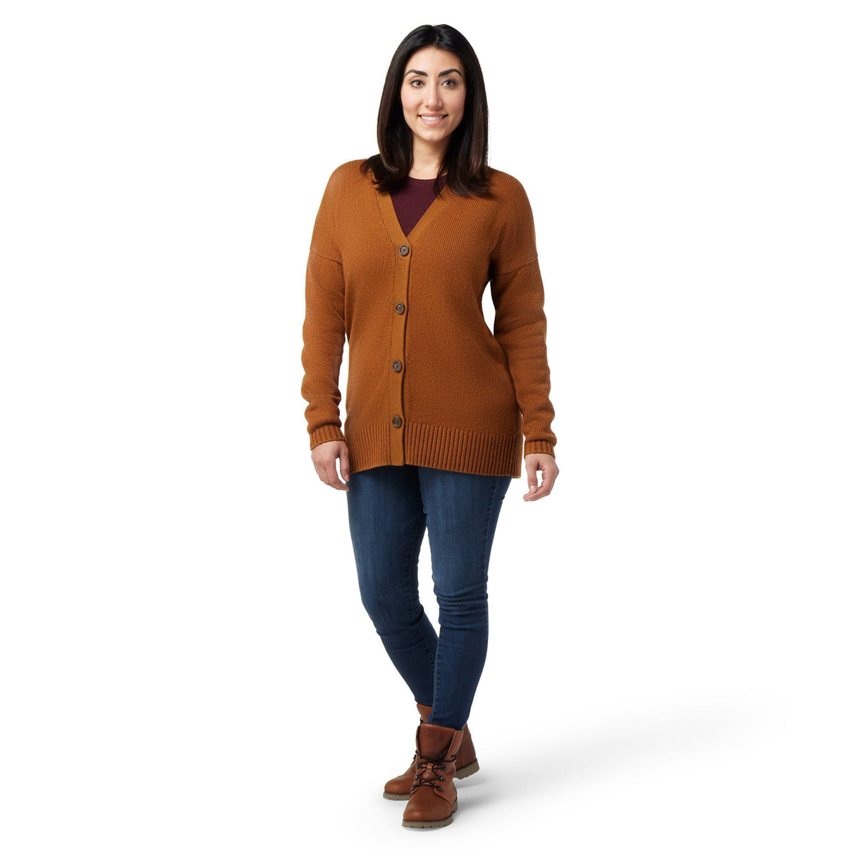 Smartwool Womens Cozy Lodge Boyfriend Cardigan - Clearance  -