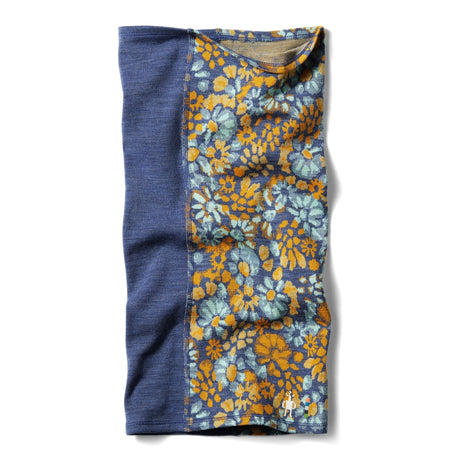 Smartwool Thermal Merino Colorblock Neck Gaiter  -  One Size Fits Most / Nightfall Blue Floral