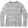 Smartwool Womens Classic Thermal Merino Base Layer Crew Plus  -  2X / Light Gray Mountain Scape