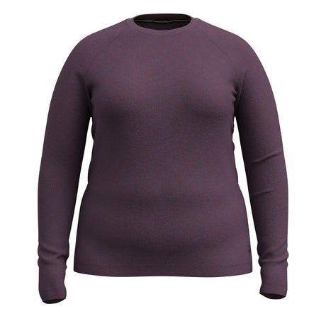 Smartwool Womens Classic Thermal Merino Base Layer Crew Plus - Clearance  -  3X / Purple Iris Heather