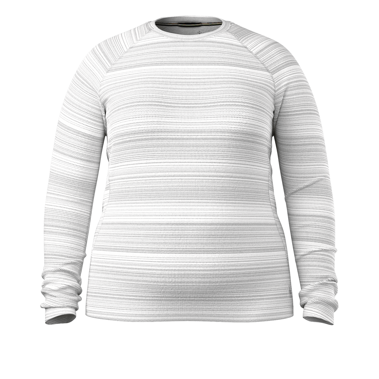 Smartwool Womens Classic Thermal Merino Base Layer Crew Plus - 1X / Light Gray Color Shift