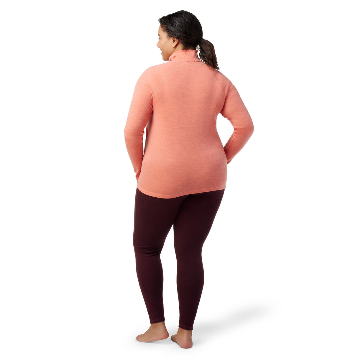 Smartwool Womens Classic Thermal Merino Base Layer 1/4 Zip Plus - Clearance  -