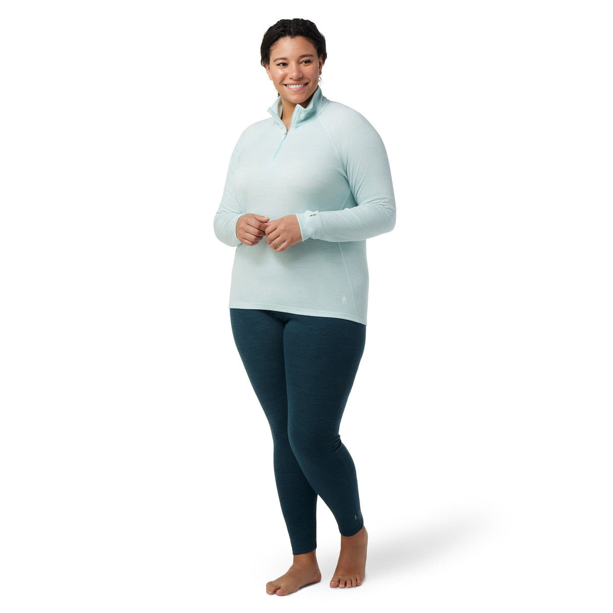 Smartwool Womens Classic Thermal Merino Base Layer 1/4 Zip Plus - Clearance  -