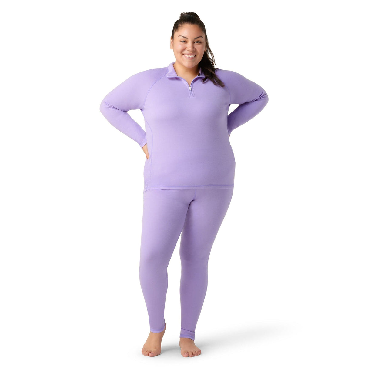 Smartwool Womens Classic Thermal Merino Base Layer 1/4 Zip Plus - Clearance -