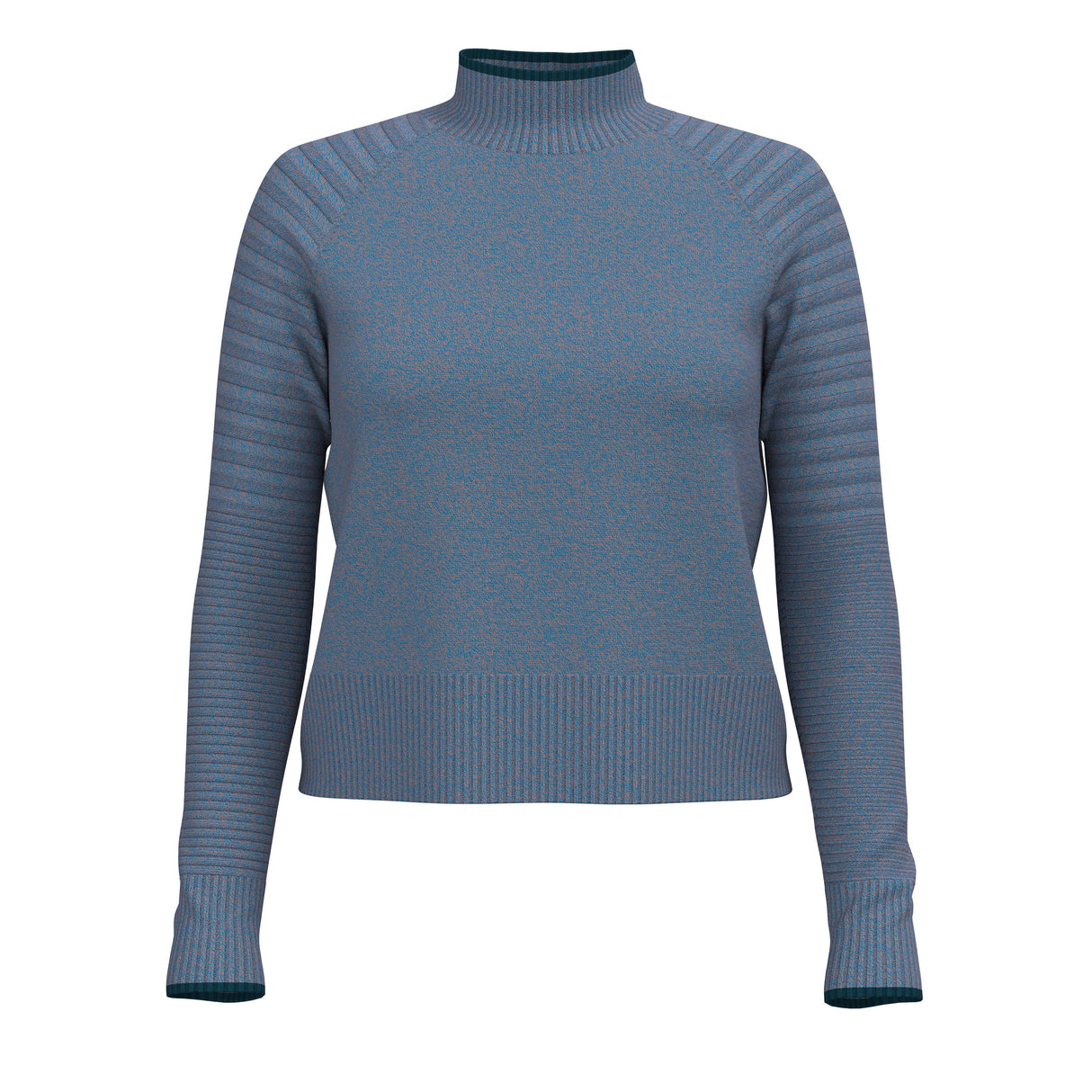 Smartwool Womens Edgewood Mock Neck Sweater - Clearance  -  Small / Violet Blue Marl