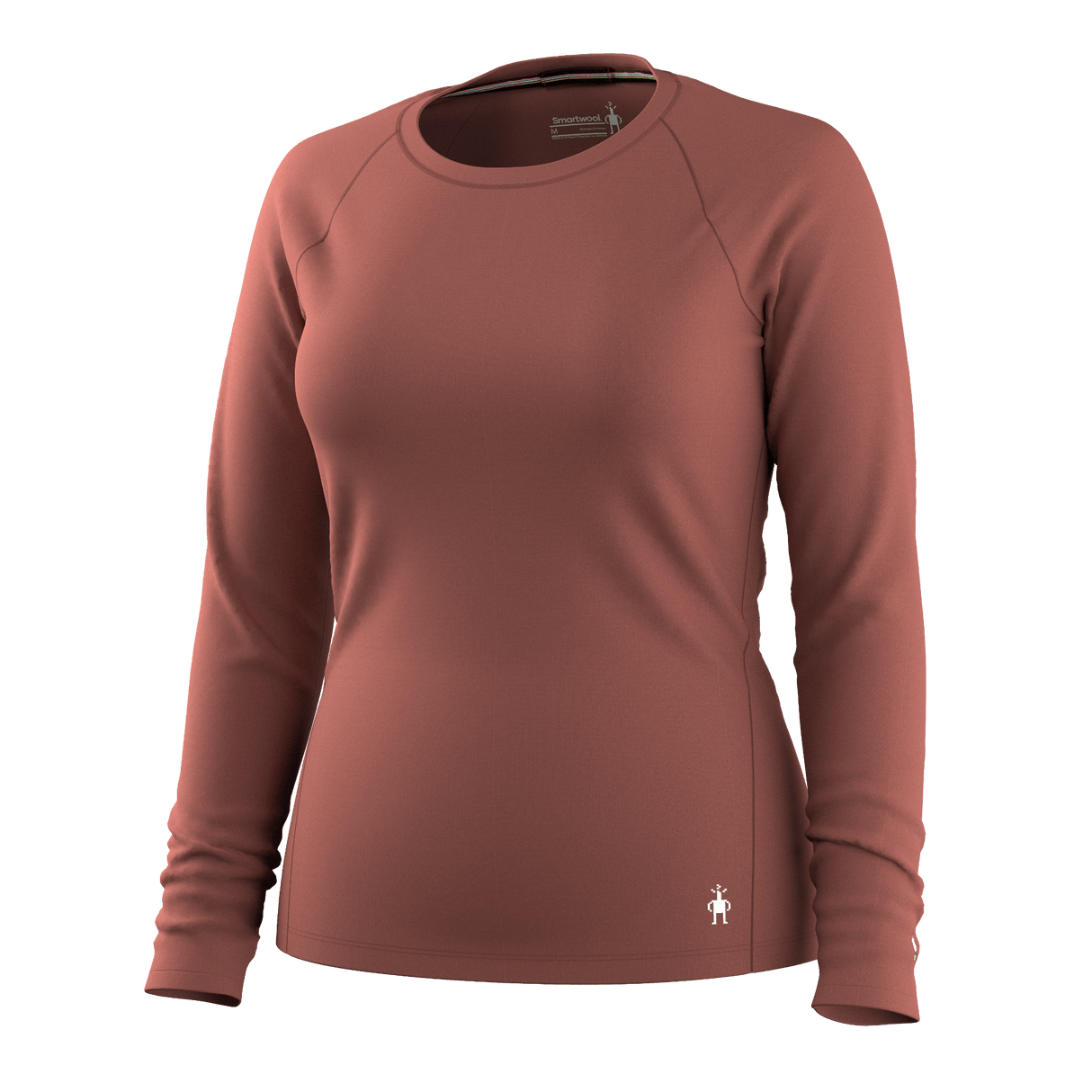 Smartwool Womens Classic All-Season Merino Base Layer Crew - X-Small / Burnt Sienna