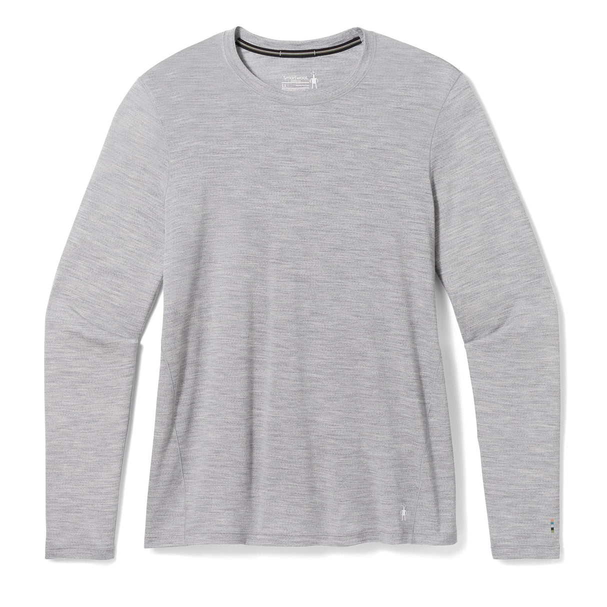 Smartwool Womens Classic All-Season Merino Base Layer Long-Sleeve  -  1X / Light Gray Heather