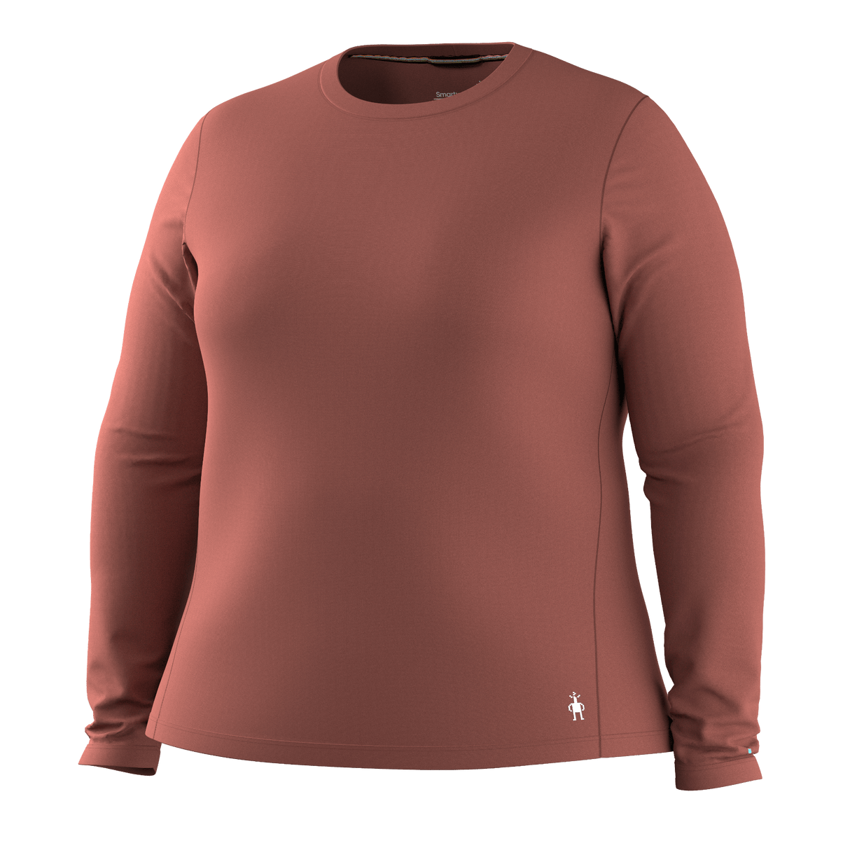 Smartwool Womens Classic All-Season Merino Base Layer Crew - 1X / Burnt Sienna