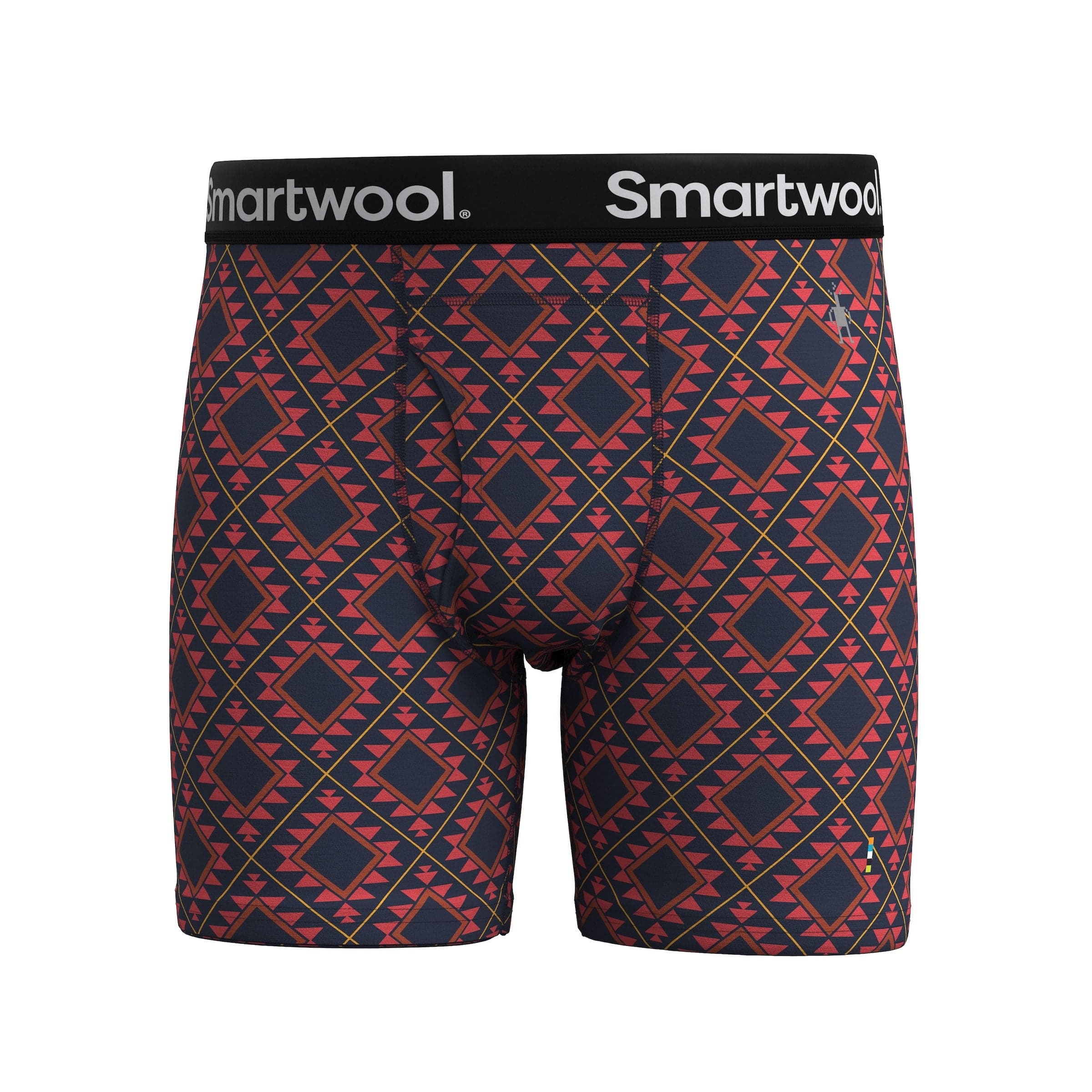 Smartwool Mens Merino Print Boxer Brief - Clearance  -  Small / Scarlet Red