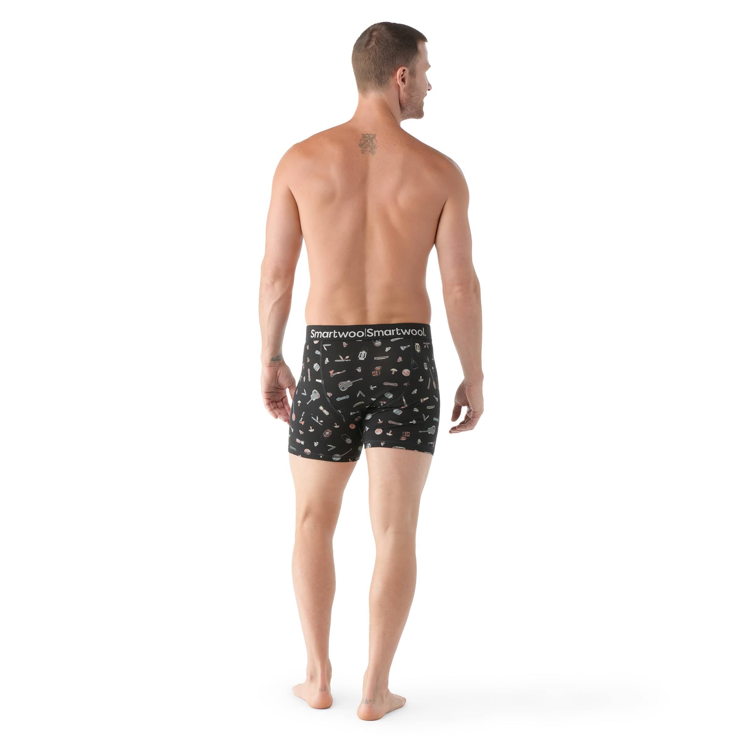 Smartwool Mens Merino Print Boxer Brief  -