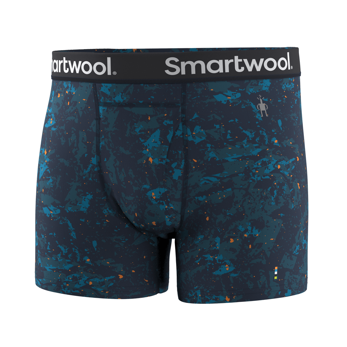 Smartwool Mens Merino Print Boxer Brief  -  Small / Deep Navy Night Trek