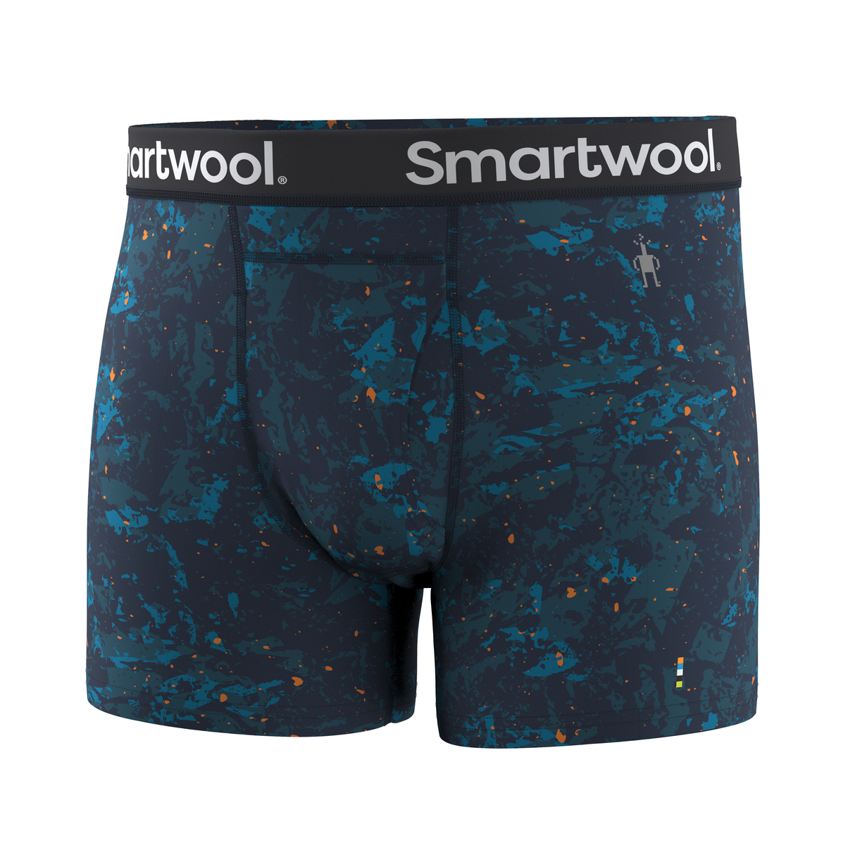 Smartwool Mens Merino Print Boxer Brief - Small / Deep Navy Night Trek