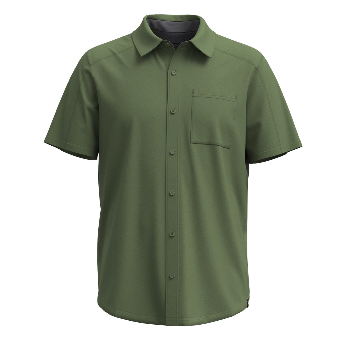 Smartwool Mens Printed Short-Sleeve Button Down  -  Medium / Fern Green
